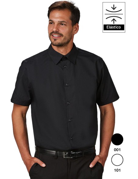 CAMISA HOMBRE M/C ELASTANO
