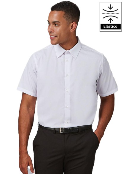 CAMICIA UOMO M/C ELASTAN