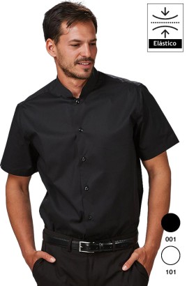 CAMICIA UOMO COLLO MAO M/C ELASTAN