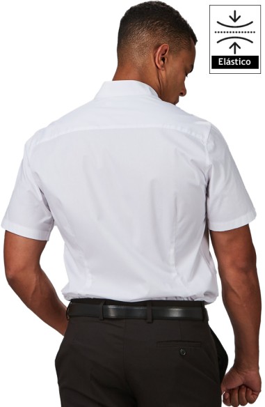CAMICIA UOMO COLLO MAO M/C ELASTAN