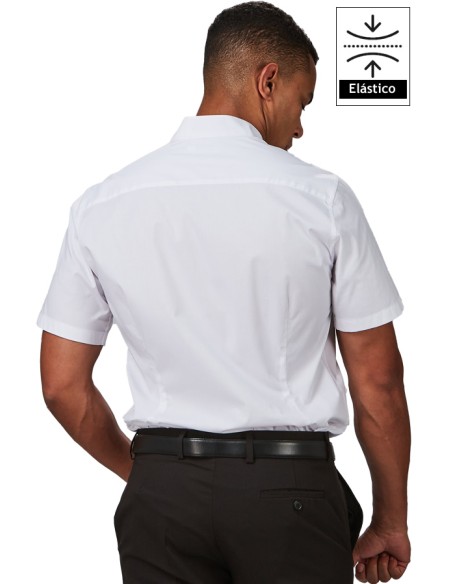 CAMICIA UOMO COLLO MAO M/C ELASTAN