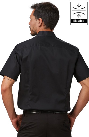 CAMICIA UOMO COLLO MAO M/C ELASTAN