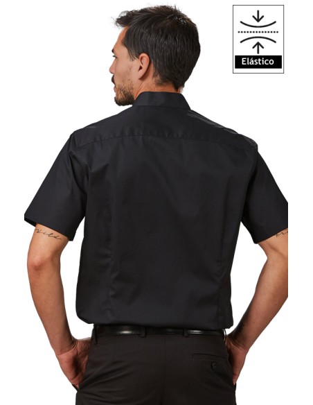 CAMICIA UOMO COLLO MAO M/C ELASTAN
