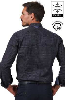 CAMISA DE PUNTOS BICOLOR HOMBRE NINO 2