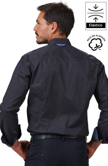 CAMICIA A POIS BICOLORE UOMO NINO