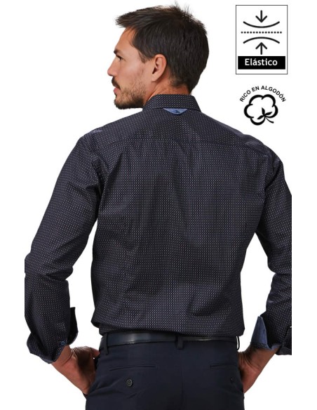 CAMICIA A POIS BICOLORE UOMO NINO