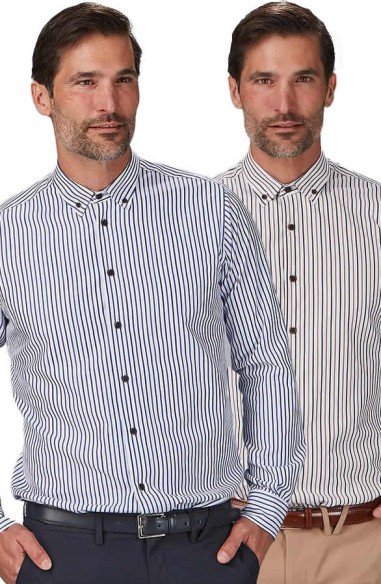 CAMICIA A RIGHE BICOLORE UOMO ALESSANDRO
