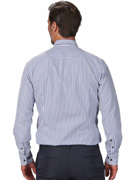 CAMICIA A RIGHE BICOLORE UOMO ALESSANDRO