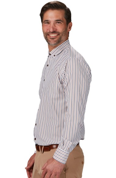 CAMICIA A RIGHE BICOLORE UOMO ALESSANDRO