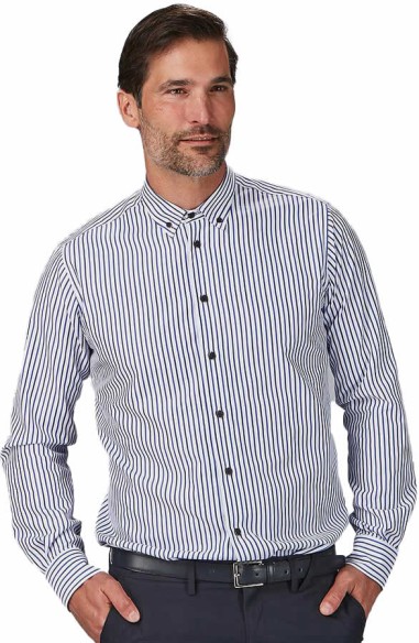 CAMICIA A RIGHE BICOLORE UOMO ALESSANDRO