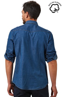 CAMICIA JEANS MANICA REGOLABILE UOMO MATTIA 2
