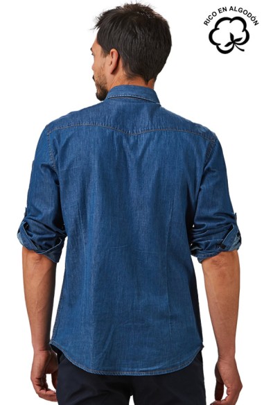 CAMISA TEJANA MANGA REGULABLE HOMBRE MATTIA
