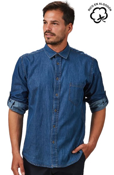 CAMISA TEJANA MANGA REGULABLE HOMBRE MATTIA