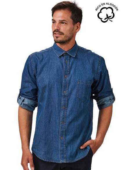 CAMISA TEJANA MANGA REGULABLE HOMBRE MATTIA