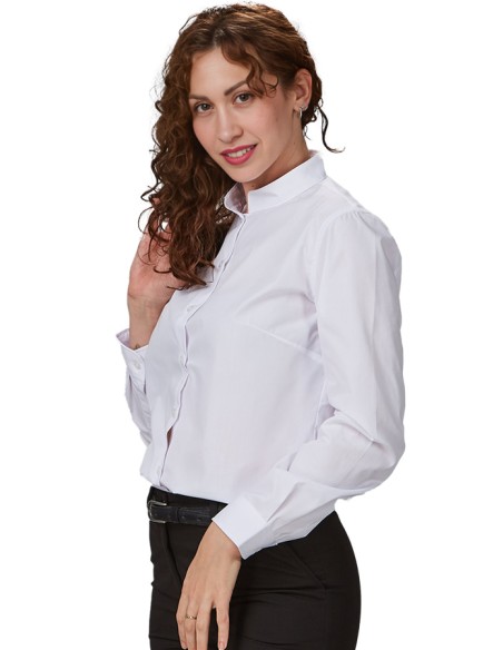CAMISA MUJER CUELLO MAO M/L REDLINE