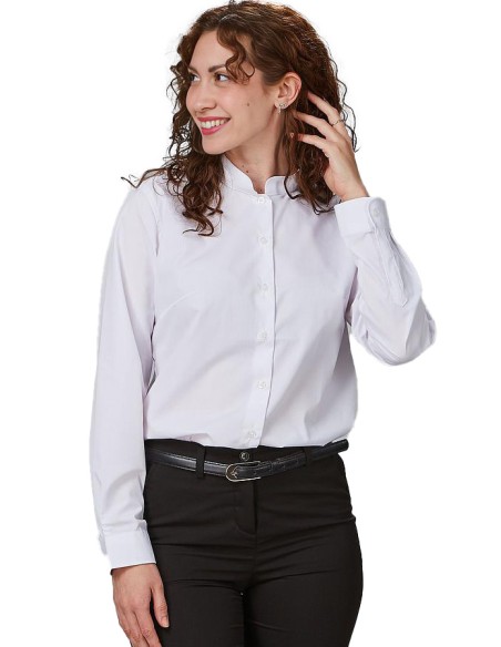 CAMISA MUJER CUELLO MAO M/L REDLINE