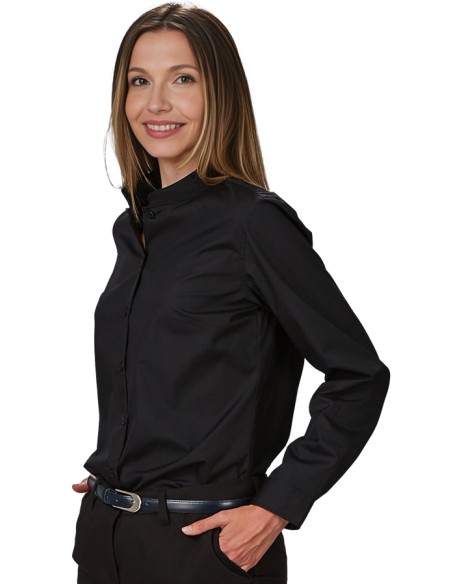 CAMISA MUJER CUELLO MAO M/L REDLINE