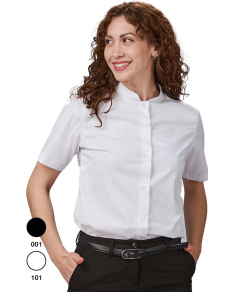 CAMISA MUJER CUELLO MAO M/C REDLINE