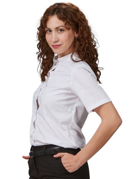 CAMISA MUJER CUELLO MAO M/C REDLINE