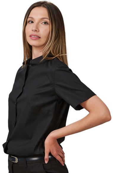 CAMISA MUJER CUELLO MAO M/C REDLINE
