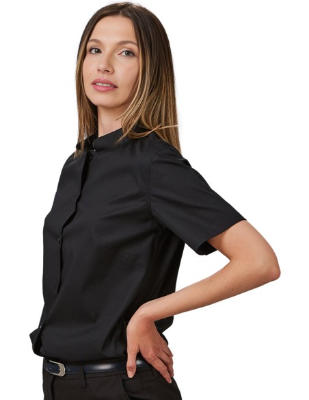CAMISA MUJER CUELLO MAO M/C REDLINE