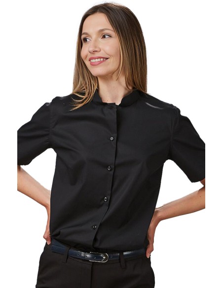 CAMISA MUJER CUELLO MAO M/C REDLINE