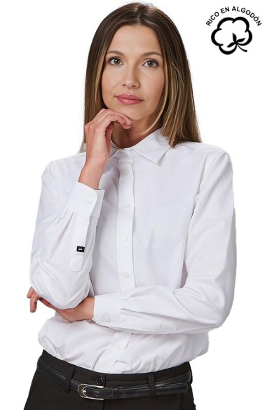 CAMICIA COLORE MANICA LUNGA (DONNA)