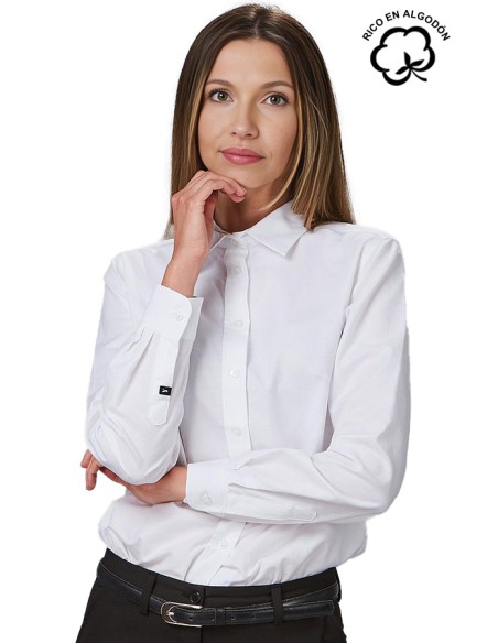 CAMICIA COLORE MANICA LUNGA (DONNA)