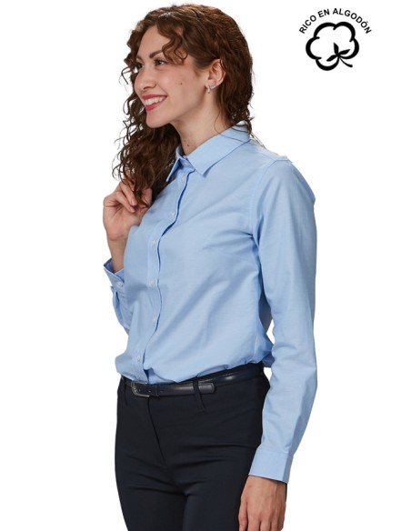 CAMICIA COLORE MANICA LUNGA (DONNA)