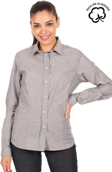 CAMICIA COLORE MANICA LUNGA (DONNA)