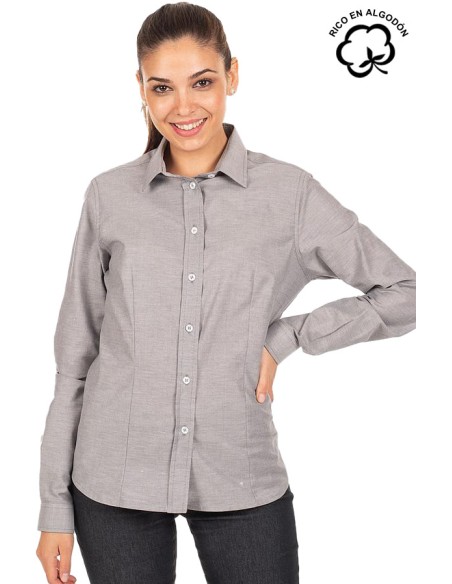 CAMICIA COLORE MANICA LUNGA (DONNA)
