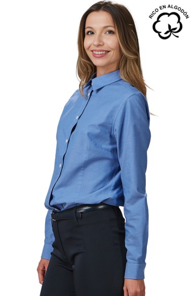 CAMICIA COLORE MANICA LUNGA (DONNA)