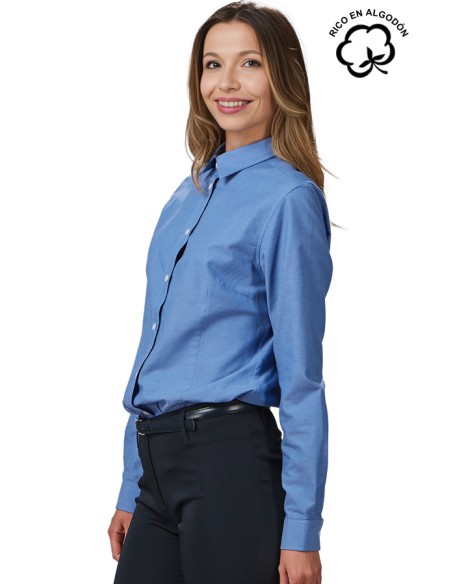 CAMICIA COLORE MANICA LUNGA (DONNA)