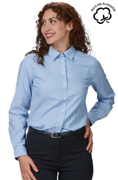 CAMICIA COLORE MANICA LUNGA (DONNA)