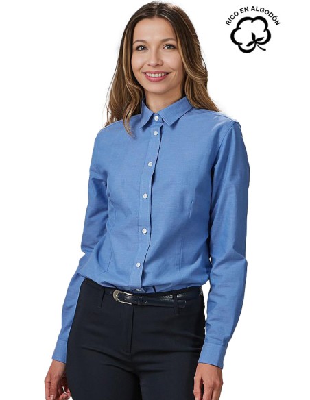 CAMICIA COLORE MANICA LUNGA (DONNA)