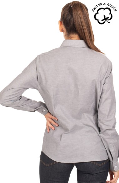 CAMICIA COLORE MANICA LUNGA (DONNA)