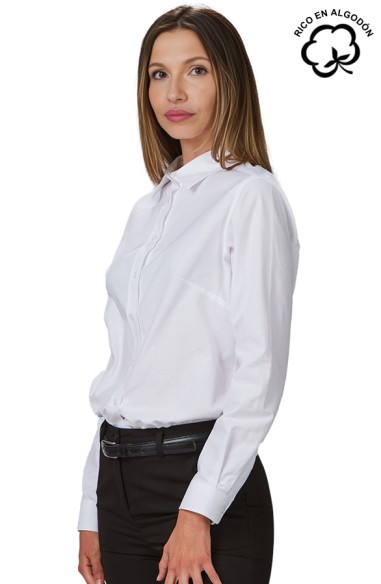 CAMISA MUJER M/L OXFORD REDLINE