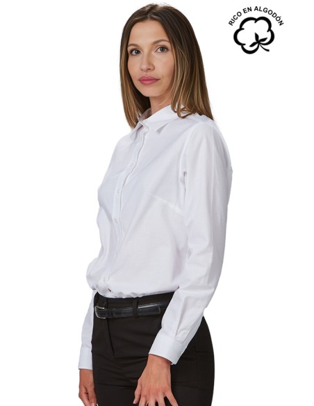 CAMICIA COLORE MANICA LUNGA (DONNA)