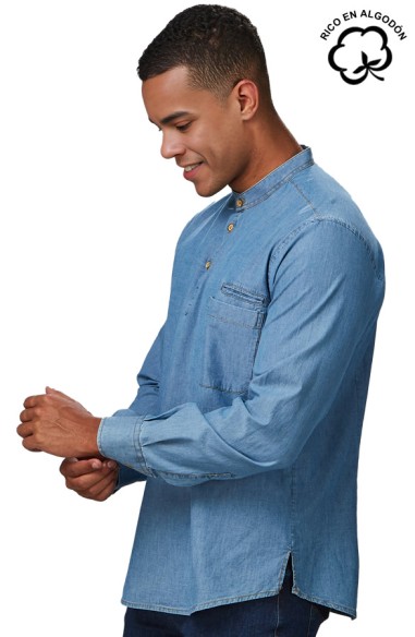 CAMICIA JEANS 3 BOTTONI UOMO ROMEO