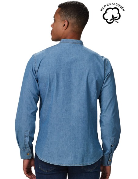 CAMICIA JEANS 3 BOTTONI UOMO ROMEO