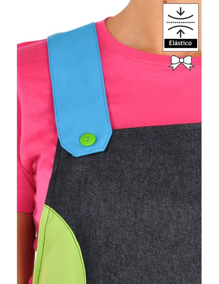 GREMBIULE DA INSEGNANTE - DENIM MULTICOLORE