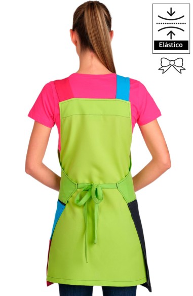 GREMBIULE DA INSEGNANTE - DENIM MULTICOLORE