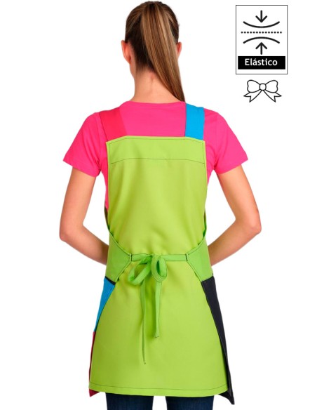 GREMBIULE DA INSEGNANTE - DENIM MULTICOLORE