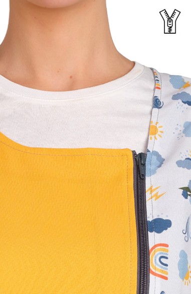 VESTITO MAESTRA NUVOLE