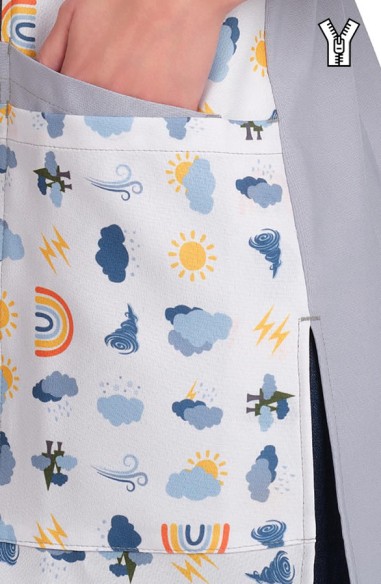 VESTITO MAESTRA NUVOLE