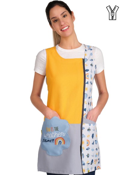 VESTITO MAESTRA NUVOLE