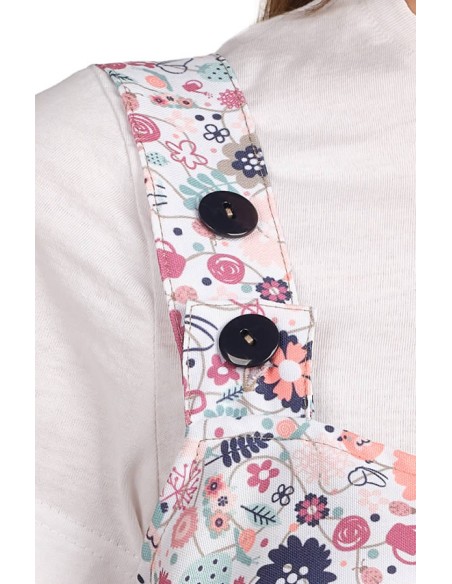 VESTITO STAMPA FIORI BEIGE