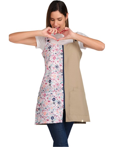VESTITO STAMPA FIORI BEIGE
