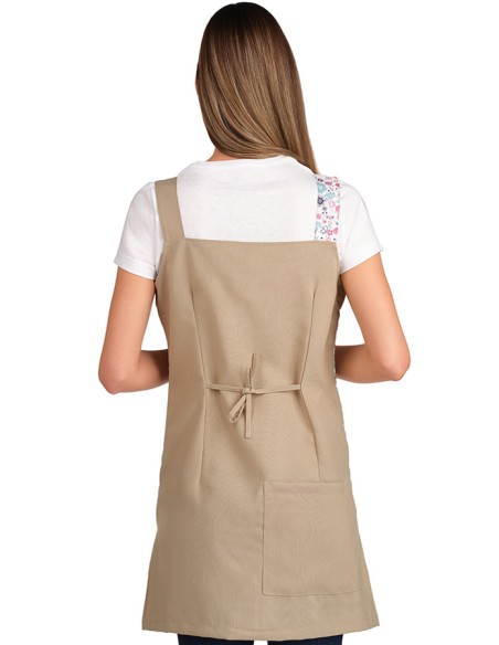 VESTITO STAMPA FIORI BEIGE