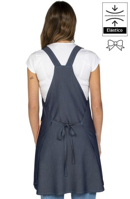 GREMBIULE DENIM TASCA COLORI 2